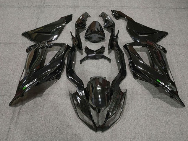2013-2018 Negro Brillante Con Calcomanías ZX6R Carenado