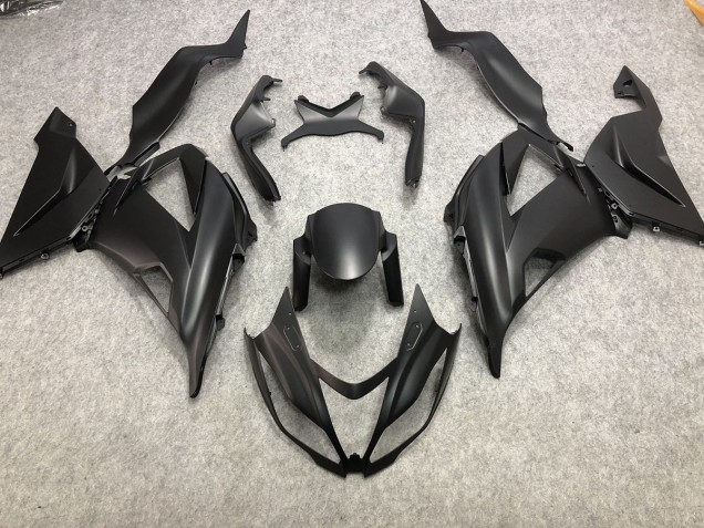 2013-2018 Negro Mate Liso ZX6R Carenado