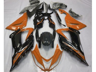 2013-2018 Negro & Naranja ZX6R Carenado