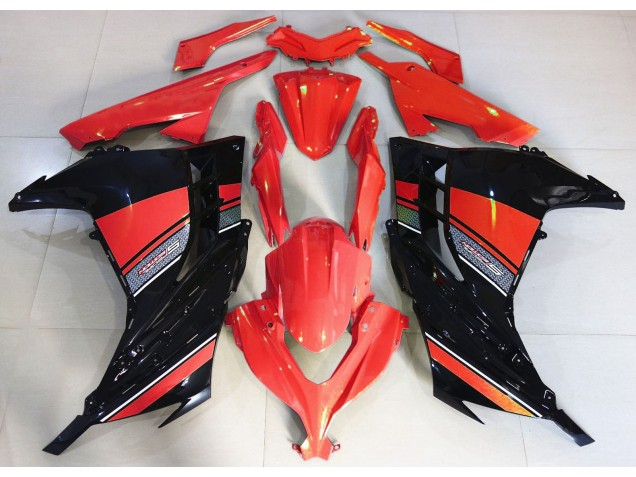 2013-2018 Rojo Caramelo & Negro Ninja 300 Carenado