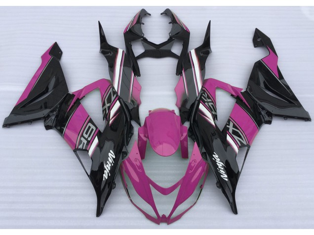 2013-2018 Rosa Brillante & Negro ZX6R Carenado