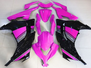 2013-2018 Rosa Fuerte & Negro Ninja 300 Carenado