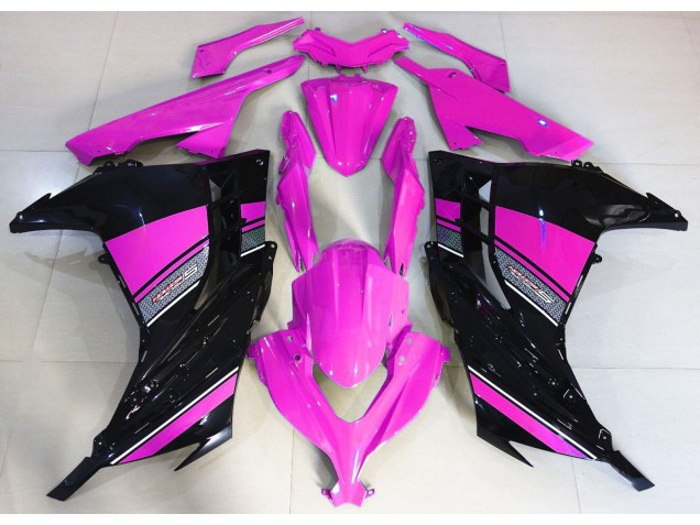 2013-2018 Rosa Fuerte & Negro Ninja 300 Carenado