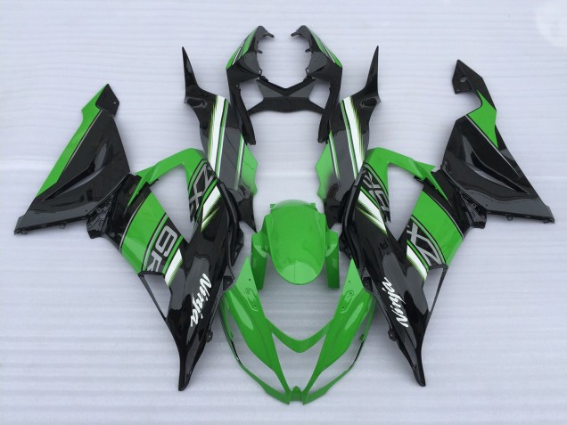 2013-2018 Verde & Negro De Alto Brillo ZX6R Carenado