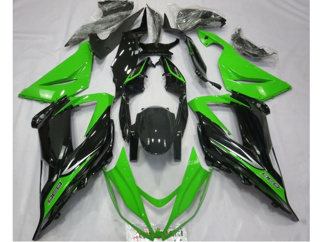2013-2018 Verde & Negro ZX6R Carenado