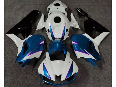 2013-2023 Azul Brillante Blanco & Morado CBR600RR Carenado