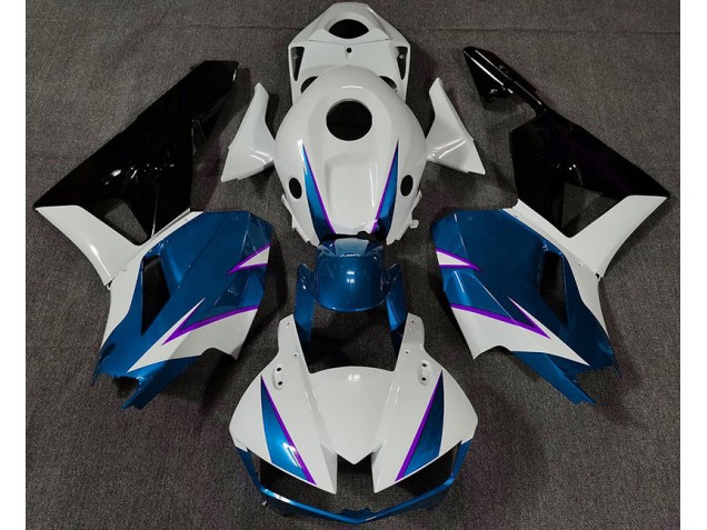 2013-2023 Azul Brillante Blanco & Morado CBR600RR Carenado