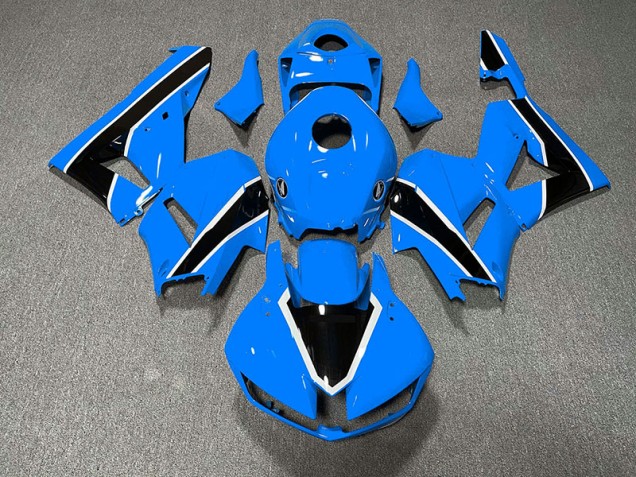 2013-2023 Azul Claro Brillante & Negro CBR600RR Carenado
