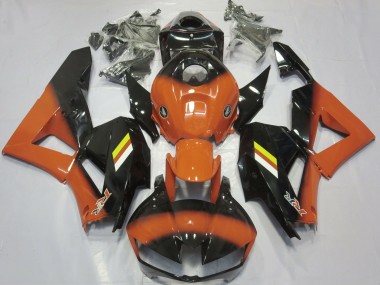 2013-2023 Desvanecimiento Naranja Brillante & Negro CBR600RR Carenado