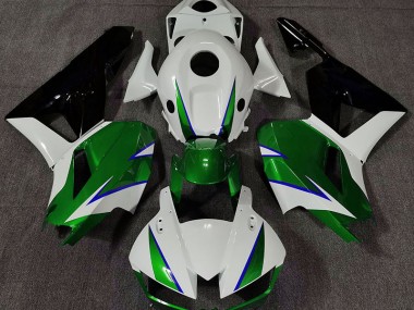 2013-2023 Verde Brillo Blanco & Azul CBR600RR Carenado