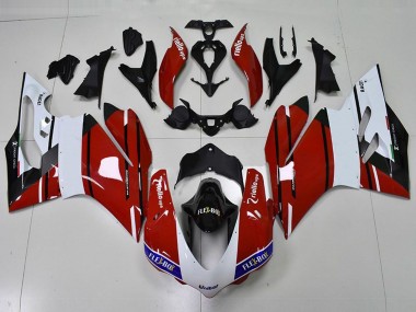 2015-2017 Rojo & Blanco Ducati 959 1299 Carenado