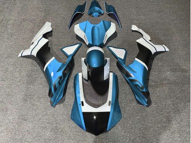 2015-2019 Detalles En Azul Claro & Fibra De Carbono R1 Carenado