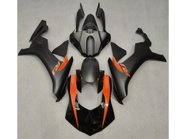 2015-2019 Negro Mate & Naranja R1 Carenado