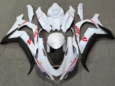 2016-2019 Logotipos En Blanco Perla & Rojo ZX10R Carenado