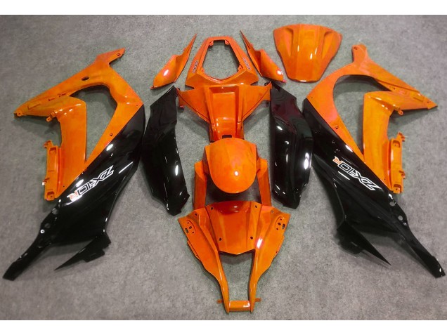 2016-2019 Naranja Brillante & Negro ZX10R Carenado