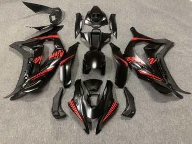 2016-2019 Negro Mate Con Rojo ZX10R Carenado