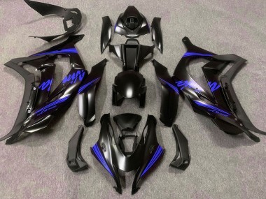 2016-2019 Negro Satinado & Azul ZX10R Carenado