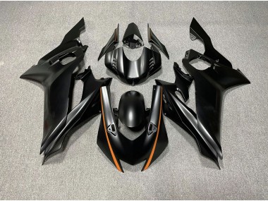 2017-2021 Acentos En Negro Mate & Naranja R6 Carenado