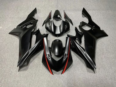 2017-2021 Acentos En Negro Mate & Rojo R6 Carenado