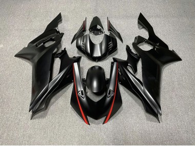 2017-2021 Acentos En Negro Mate & Rojo R6 Carenado