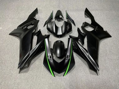 2017-2021 Acentos En Negro Mate & Verde R6 Carenado