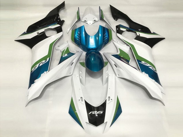 2017-2021 Azul Claro & Blanco Brillante R6 Carenado