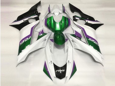 2017-2021 Verde & Blanco Brillo R6 Carenado
