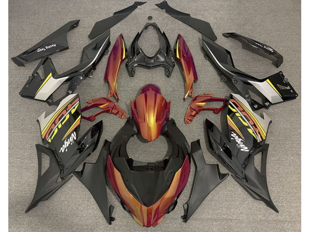 2018-2023 Naranja Líquido & Gris Ninja 400 Carenado