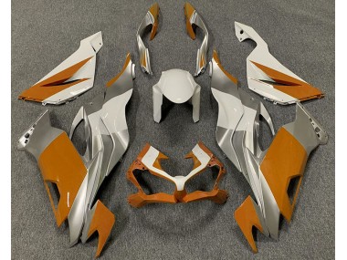 2019-2023 Naranja Blanco & Plata ZX6R Carenado