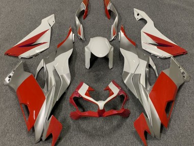 2019-2023 Rojo Blanco & Plata ZX6R Carenado
