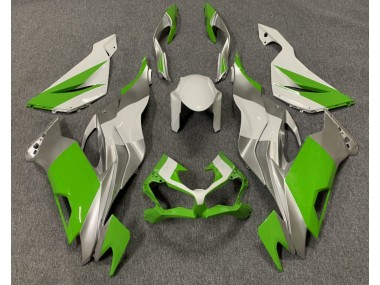 2019-2023 Verde Brillo Blanco & Plata ZX6R Carenado