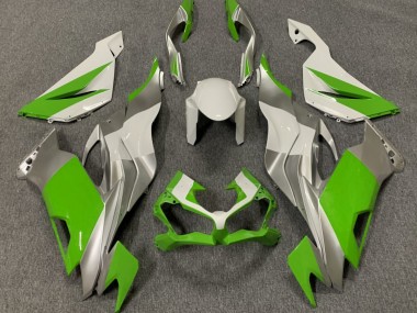 2019-2023 Verde Brillo Blanco & Plata ZX6R Carenado