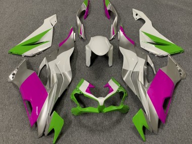 2019-2023 Verde Brillo Rosa & Plata ZX6R Carenado