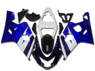 Kits Carenado Moto Suzuki GSXR 600/750 2004-2005 - Blanco Azul Negro Asequibles