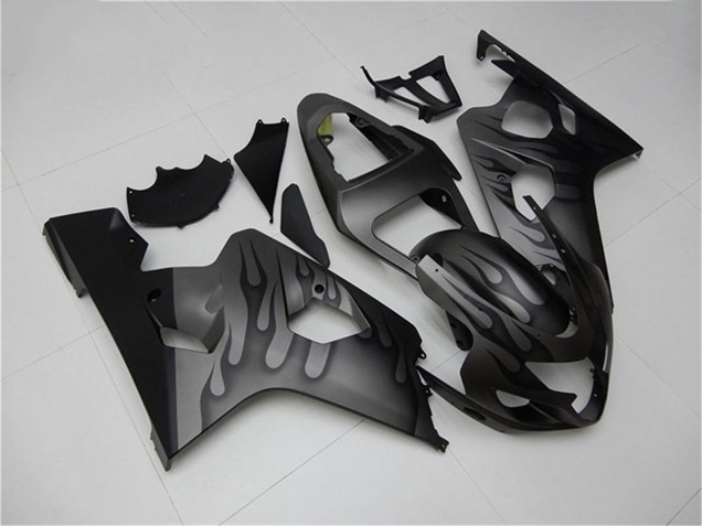 Carenados Moto Suzuki GSXR 600/750 2004-2005 - Gris Negro Llama Asequibles