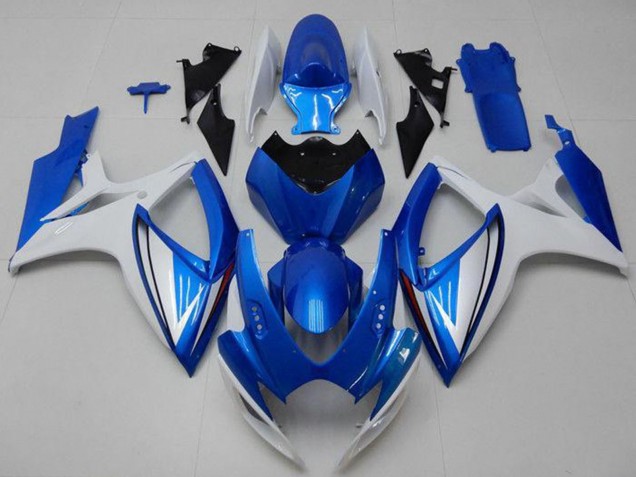 Carenados Moto Suzuki GSXR 600/750 2006-2007 - Blanco Azul Asequibles