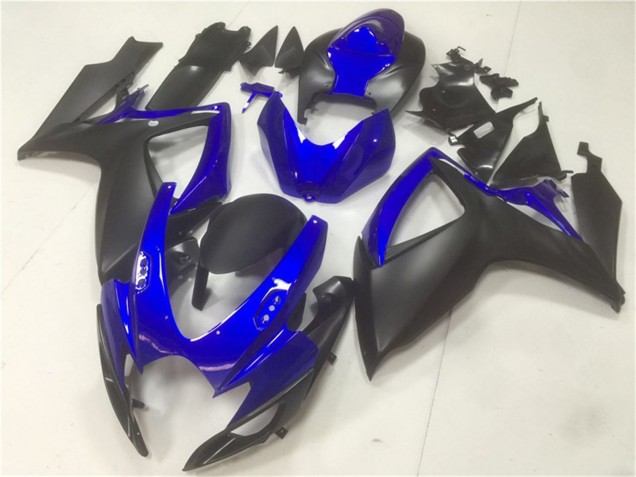 Carenados Moto Suzuki GSXR 600/750 2006-2007 - Azul Negro Mate Asequibles