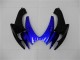 Carenados Moto Suzuki GSXR 600/750 2006-2007 - Azul Negro Brillante Asequibles