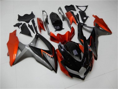 Carenados Moto Suzuki GSXR 600/750 2008-2010 - Naranja Gris Negro Brillante Asequibles