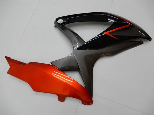 Carenados Moto Suzuki GSXR 600/750 2008-2010 - Naranja Gris Negro Brillante Asequibles