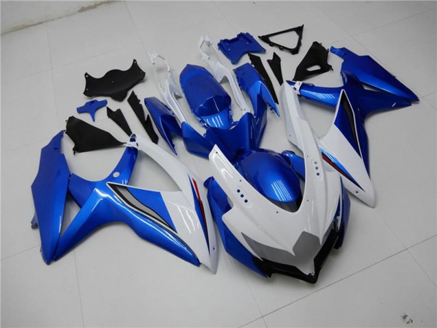 Carenados Moto Suzuki GSXR 600/750 2008-2010 - Blanco Azul Asequibles
