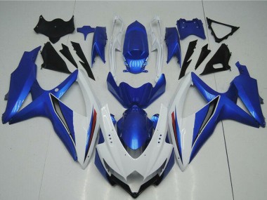 Carenados Moto Suzuki GSXR 600/750 2008-2010 - Blanco Azul Asequibles