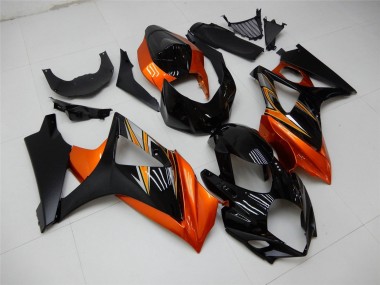 Carenado Moto Suzuki GSXR 1000 2007-2008 - Naranja Negro Asequibles