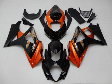 Carenado Moto Suzuki GSXR 1000 2007-2008 - Naranja Negro Asequibles