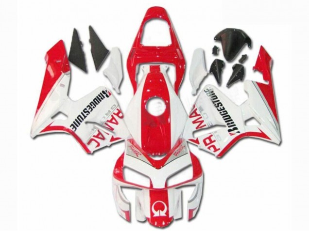 Carenados Moto Honda CBR600RR 2003-2004 - Blanco Rojo Pramac Bridgestone Asequibles