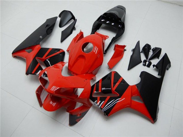 Carenados Moto Honda CBR600RR 2003-2004 - Rojo Negro Brillante OEM Estilo Asequibles