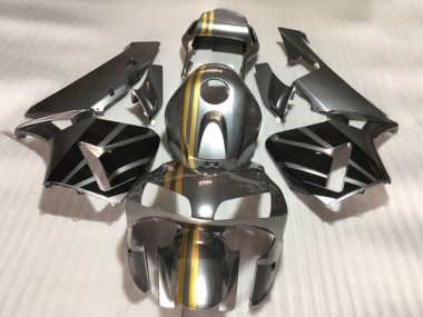 Carenados Moto Honda CBR600RR 2003-2004 - Plata Oro Negro Brillante Asequibles