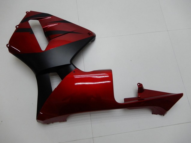 Carenados Moto Honda CBR600RR 2003-2004 - Rojo Negro Mate Raya Asequibles