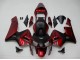 Carenados Moto Honda CBR600RR 2003-2004 - Rojo Negro Mate Raya Asequibles