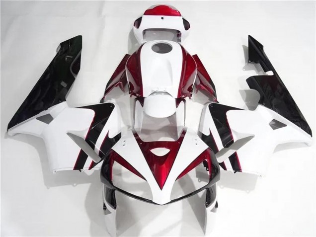 Kits Carenados Moto Honda CBR600RR 2005-2006 - Blanco Rojo Negro Asequibles